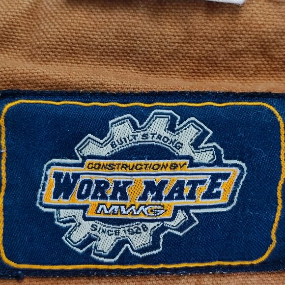 Work Mate heavy duty jeans men's size 40X32 denim blue with brown canvas - Picture 9 of 15